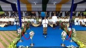 Upacara Hari Jadi Cirebon ke-598 Digelar Khidmat di Alun-alun Kejaksan