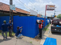 10 Kios di Lahan Aset KAI di Jatiwangi Ditertibkan