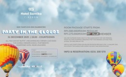 Hotel Santika Cirebon Sambut Tahun Baru 2026 dengan “Party in The Clouds”