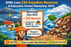 BPBD Catat 234 Kejadian Bencana di Kabupaten Cirebon Sepanjang 2025