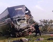 Satu Penumpang Tewas dalam Kecelakaan Bus dan Truk di Tol Cipali Cirebon
