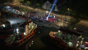 Ribuan Pelari Ramaikan Port Night Run 2026 di Pelabuhan Cirebon