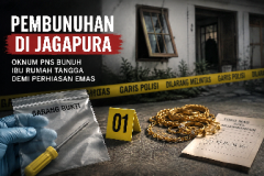 Terungkap, Oknum PNS Bunuh Ibu Rumah Tangga di Jagapura Demi Perhiasan Emas