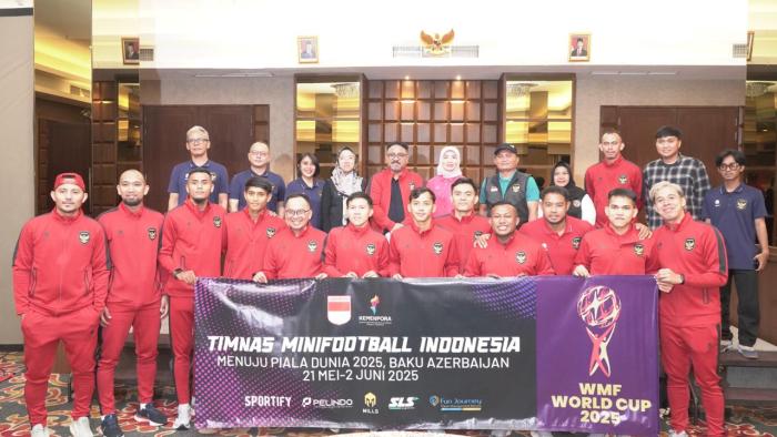 Kemenpora Lepas Timnas Minifootball Indonesia Menuju Piala Dunia 2025