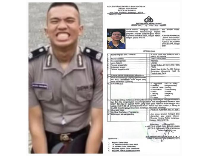 Putri Apriyani Tewas Dibakar, Bripda Alvian Jadi Buronan Polisi