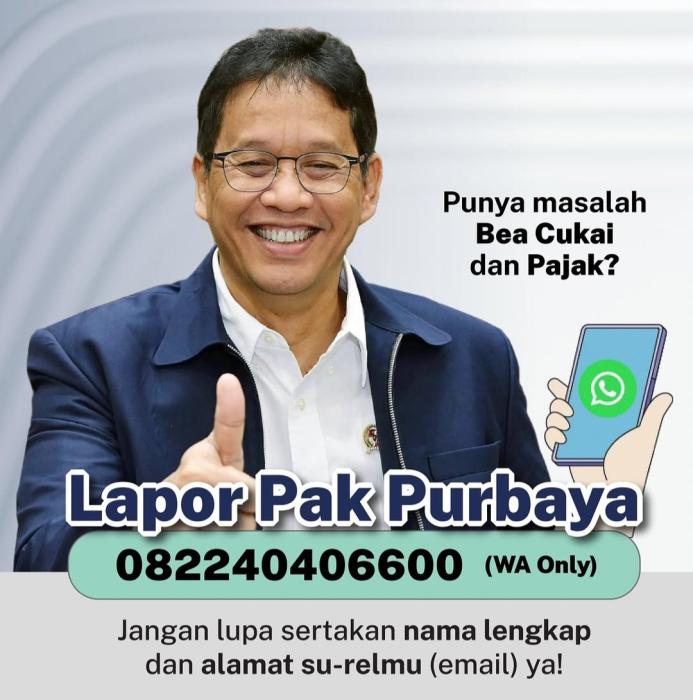 Kemenkeu Buka Layanan “Lapor Pak Purbaya” untuk Aduan Pajak dan Bea Cukai