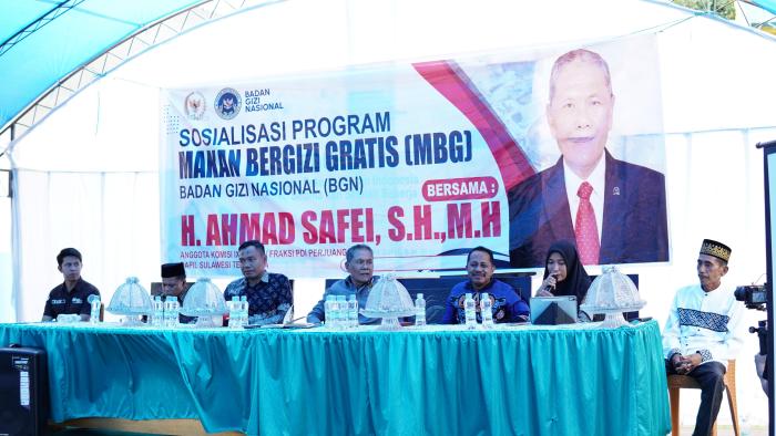 Warga Desa Lalonggolosua Kolaka Sambut Program Makan Bergizi Gratis