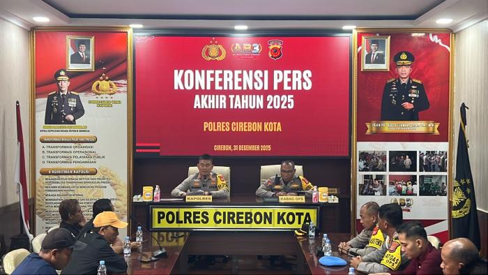 Catatan Akhir Tahun Polres Cirebon Kota, Penanganan Perkara Meningkat Sepanjang 2025