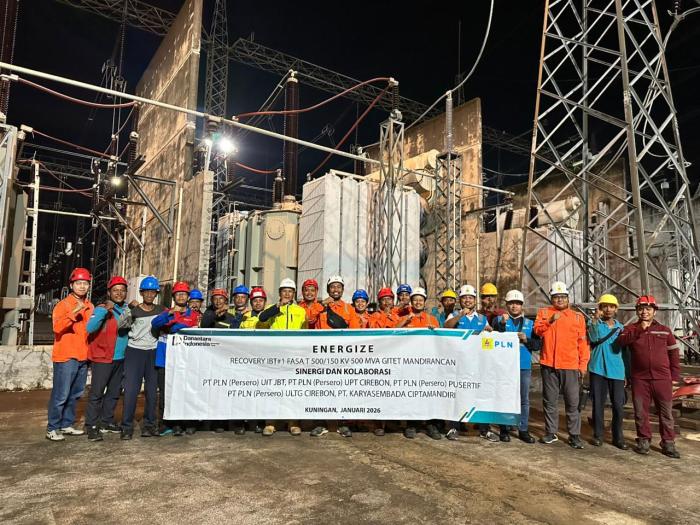 Di Tengah Libur Tahun Baru, PLN Rampungkan Penggantian Trafo GITET Mandirancan