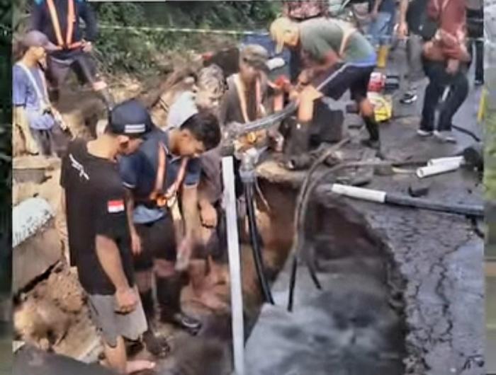 Pipa Utama PDAM Kota Cirebon Jebol, Perbaikan Ditargetkan Dua Hari