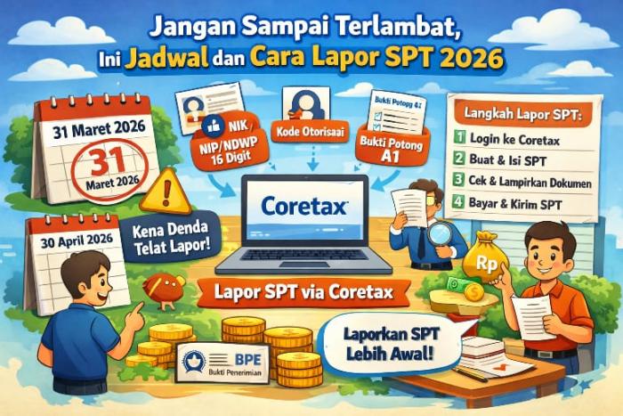 Jangan Sampai Terlambat, Ini Jadwal dan Cara Lapor SPT 2026