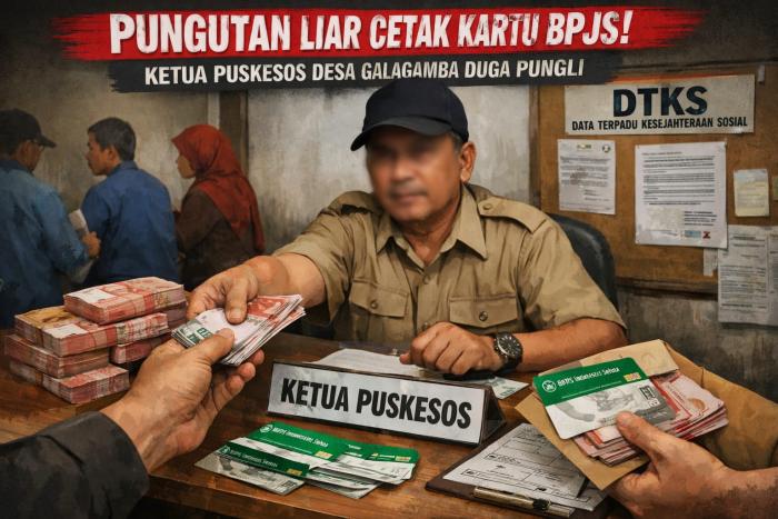 Oknum Ketua Puskesos Galagamba Diduga Pungli Cetak Kartu BPJS